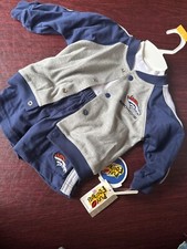 Denver Broncos Short Set, NFL Football Licensed, Coat, 3 pc, 12 Mo, Warm Up, NWT