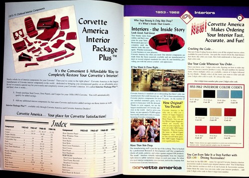 1997 Corvette America Interiors Catalog Parts Guide For 1953-1996 - Picture 3 of 11