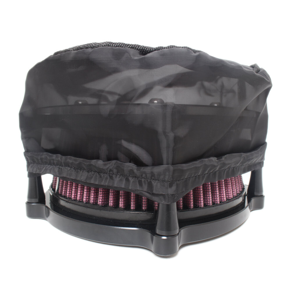 Black Air Filter Cleaner Rain Sock Dustproof Protective For Harley Touring Dyna