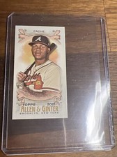 2021  Topps Allen & Ginter's Cristian Pache RC MINI Black Border #70