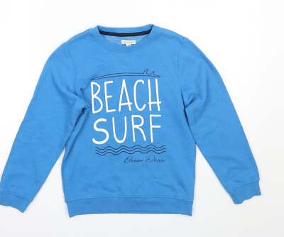 Vertbaudet Mädchen Pullover blau Baumwollmischung Größe 8 Jahre