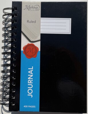 C. R. Gibson Double - Wire Hard Cover Notebook Journal 8.5'' x 6'' College Ruled