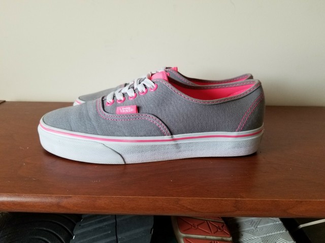 grey pink vans