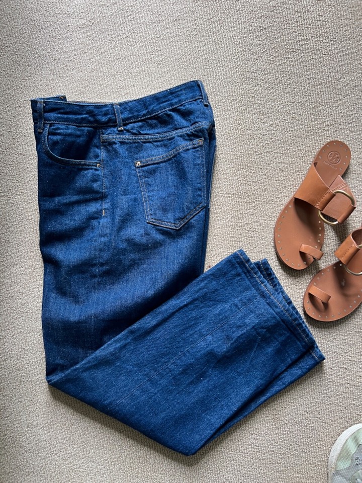 Zara Denim Wide Leg Jeans eu size 38 eBay