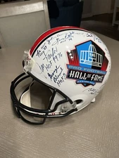 NFL HOF FULL SIZE HELMET #1 with 21 HOFer Autographs