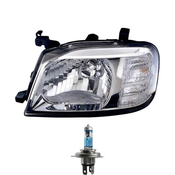 Halogen Scheinwerfer Frontscheinwerfer Rechts H4 FüR Nissan Navara Inkl. Lampen-image