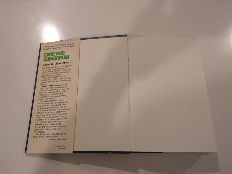 Time And Tomorrow 1979 BCE By John D. MacDonald Hardcover Dust Jacket BCE Foto 2 de 4