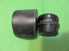 Vintage Focal MC Camera Lens 2X Converter 20-06-75 PK with Case Made in Japan