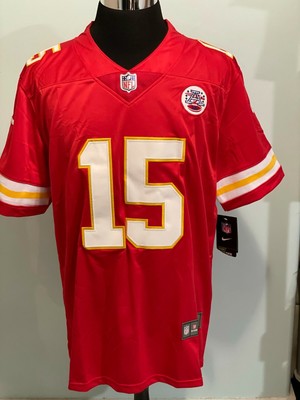 men's kansas city chiefs patrick mahomes nike red nfl 100 vapor limited jersey
