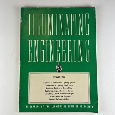 Illuminating Engineering Society, Journal, August 1950