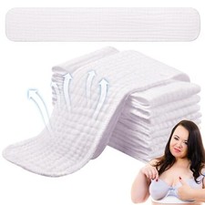 10 Pack 6 Layer Gauze Cotton Bra Liners Under Bra Pads Breast Pads for Summer...