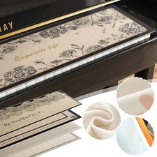 Piano Keyboard Dustproof Protection Cover American Vintage Soft Cloth 126x18cm