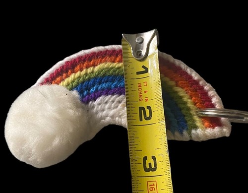 Vintage Rainbow Cloud Keychain Hand Made - 第 4/7 張圖片