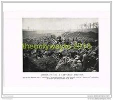 CONSOLIDATING A CAPTURED POSITION, FRANCE, BOOK ILLUSTRATION c1914