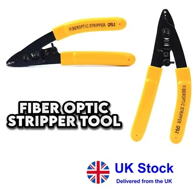 CFS 3 Hole Fiber Optic Stripper Tool-Double Nose Pliers-Cable Wire Tool-UK STOCK