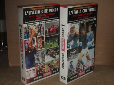 VHS -L'ITALIA CHE VINCE - TOMBA CHECHI - COLLEZIONE SPORT N°1-2 IL BORGHESE 