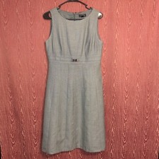 TAHARI Arthur S. Levine Gray Seeveless Sheath Dress WOMEN'S Sz 6 