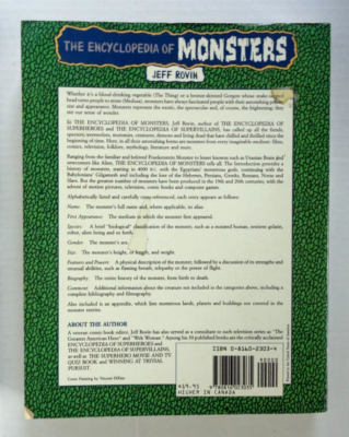The Encyclopedia Of Monsters by Jeff Rovin Soft Cover | eBay