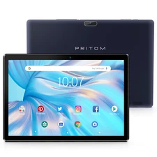 PRITOM Tablet PC 10 inch Android Pad 32GB ROM Quad Core Dual Camera New 5000 mAh