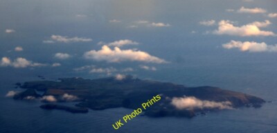 Foto 6x4 Fair Isle aus der Luft Vogel Obsy aufgenommen von einem Abendflug f c2015