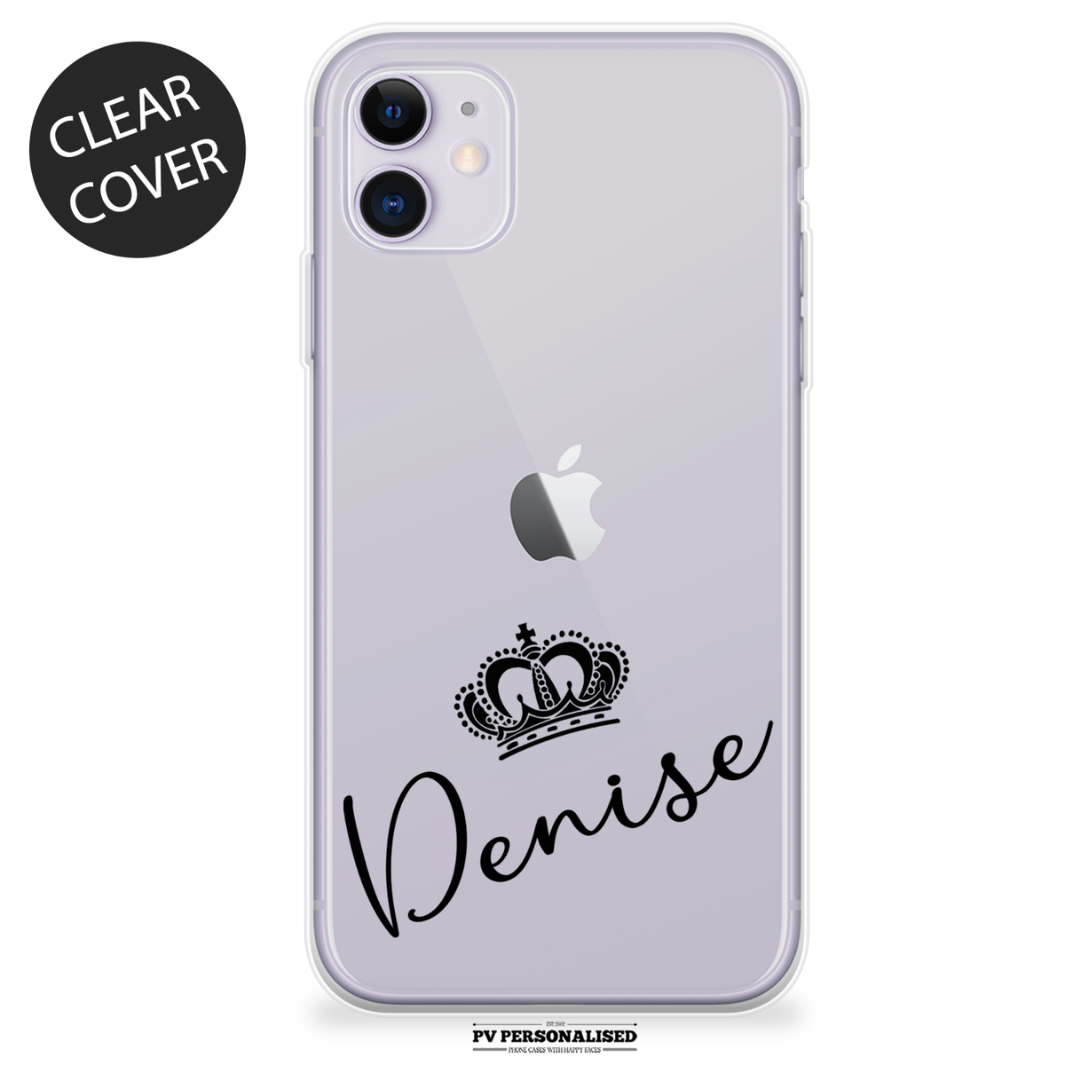 Amazon Clear Personalised Iphone 11 Case Personalized Name Clear IPhone Case   Custom Transparent Cover For