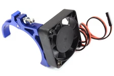 High-Speed Cooling Fan with Alloy Mount for 40mm Diameter Motor, Blue