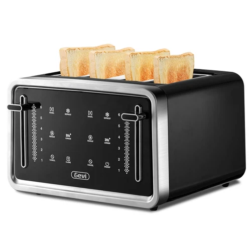 Gevi digital 4-Slice Toaster Touchscreen with Dual Control Panels, NEW, GIFT