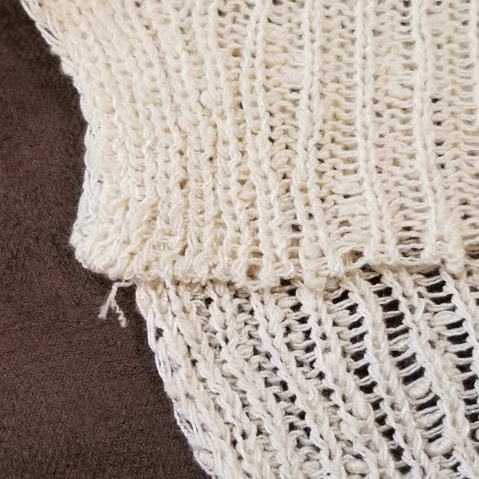 OFF WHITE ANTHROPOLOGIE POL MAGLIA APERTA FELPA CON CAPPUCCIO MAGLIONE STILE HST1 AVORIO SMALL