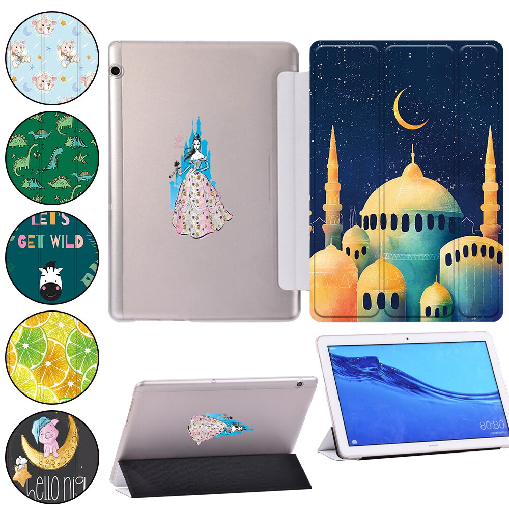 Case Huawei Mediapad T5 10 Stylus Cartoon Leather Stand Cover Case