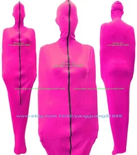 Unisex Rose Red Spandex Mummy Suit Costumes Sleeping Bag + internal Sleeves F809