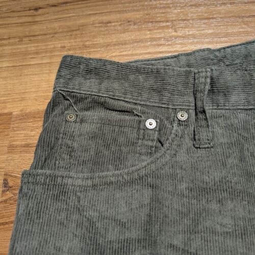 Pantalone chino uomo velluto a coste Old Navy 34x34 (36x33) verde cotone dritto casual - Foto 2 di 12