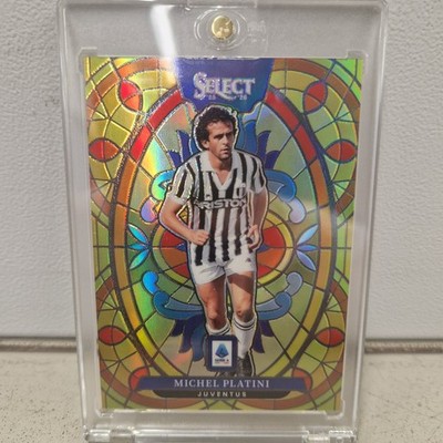 2025-26 Panini Select Serie A   Stained Glass #25 SSP Juventus   Michel Platini