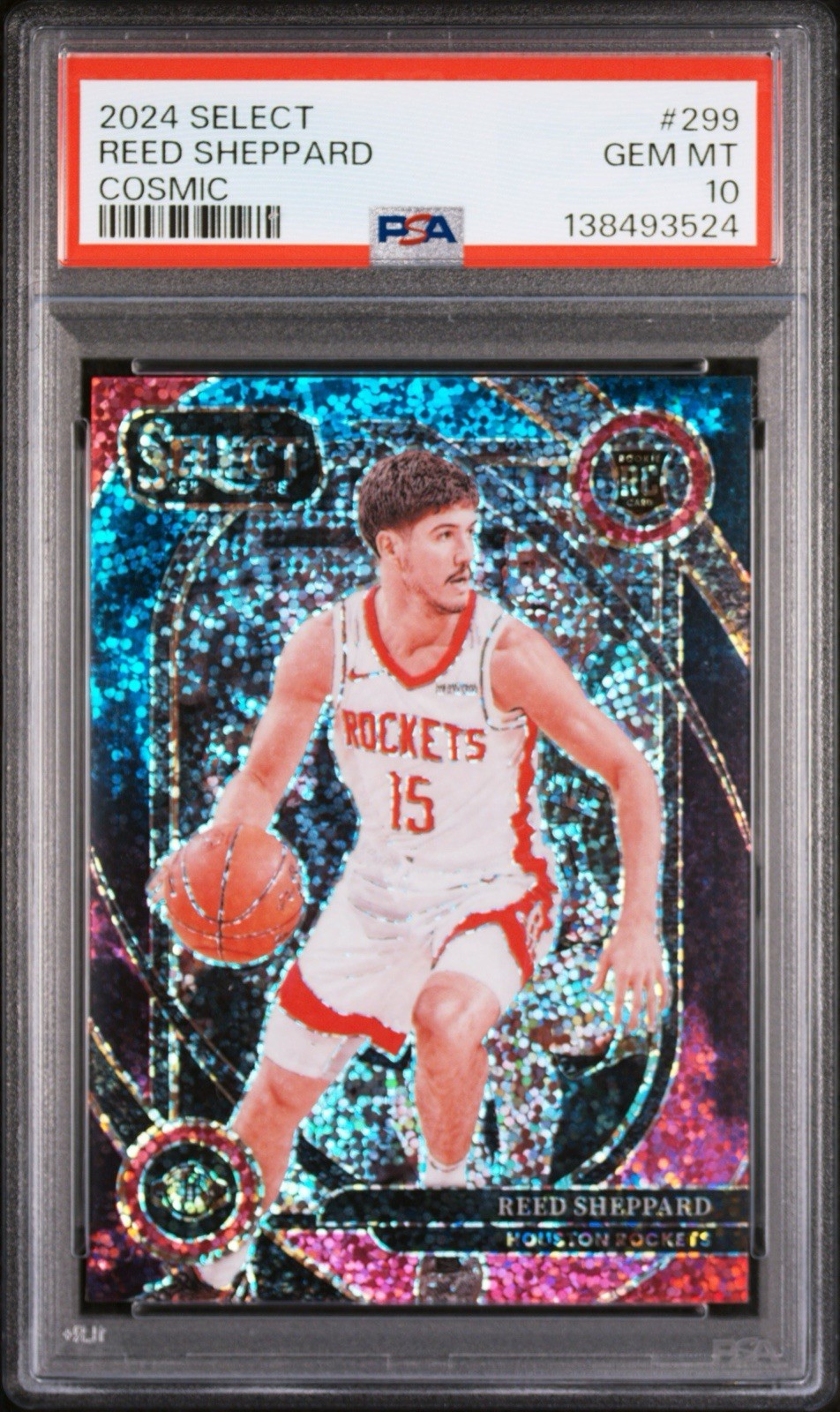 2024-25 Panini Select Reed Sheppard RC Courtside Cosmic SSP!! PSA10 Pop2