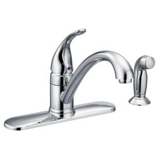 Moen 7082 Torrance Single Handle Kitchen Faucet Chrome Side Spray