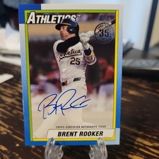 2025 Topps Series 2 Brent Rooker 1990 Topps Autograph Athletics #90B2-BRO