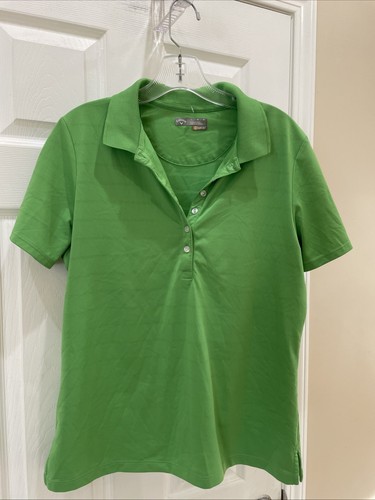 Womens lime green short sleeve golf shirt sz large Callaway gorgeous