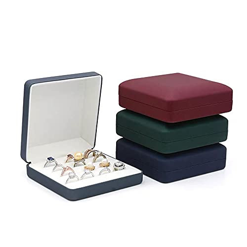 Small Ring Organizer Box, Portable Rings Jewelry Holder Case , Modern Ring blue - Bild 1 von 7