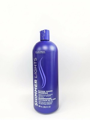 CLAIROL (Blue) Shimmer Lights Shampoo 31.5 oz. (Blonde & Silver)
