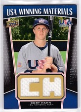 2009 Upper Deck Signatures Stars USA Winning Materials Cory Hahn #UWM-7  /499