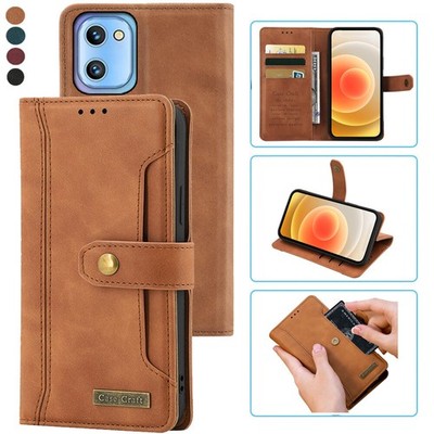 For Umidigi A13 Notebook Style Card Case,Leather Magnetic Flip Phone Case