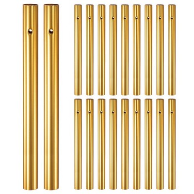 20-Pack Wind Chime Tubes, 1x12cm Aluminum Wind Chime Parts for Crafts [Gold]