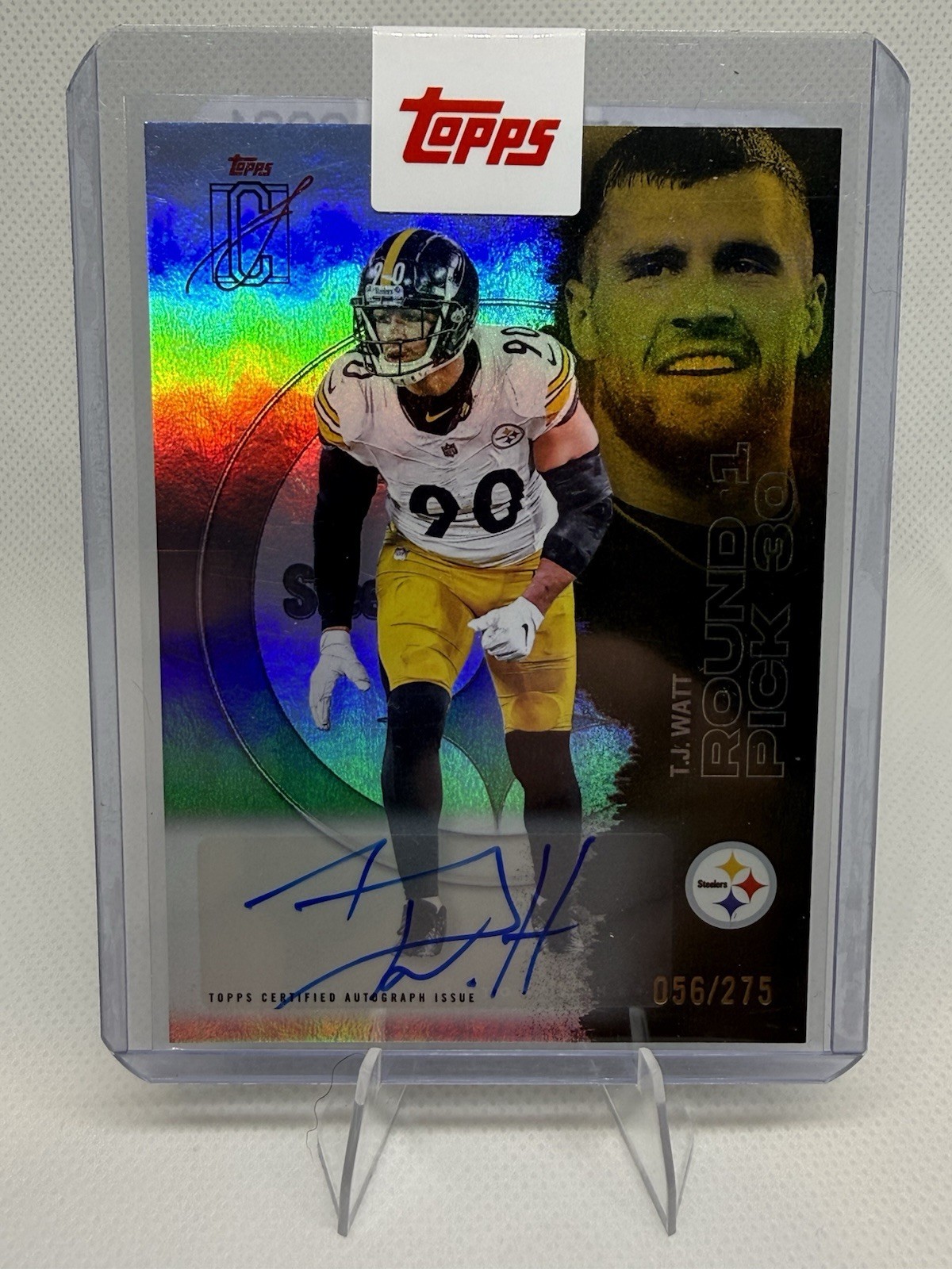 2025 Topps Signature Class - T.J. Watt Silver Autograph parallel /275 Steelers 