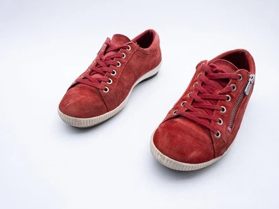 LEGeRO Baskets Chaussure de Sport en Cuir Rouge Gr. 37,5 EU 40980-40 - Photo 1/4