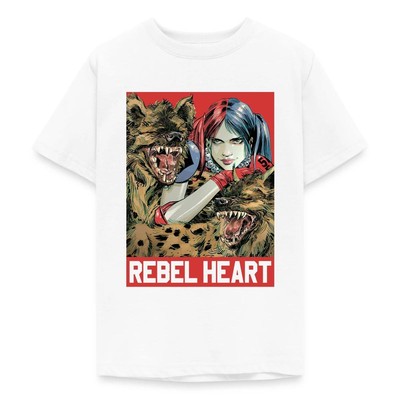 Harley Quinn Rebel Heart Teenager T-Shirt