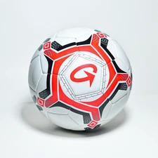 Soccer Ball Size 4 For Training - White & Red