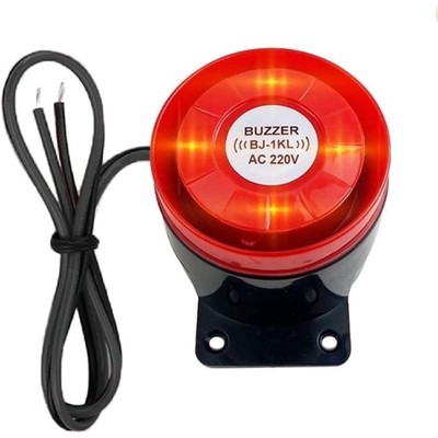 Sicherheitsalarmanlage mit 120dB Blinklicht & Sirene - Elektronischer Lichtal...