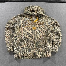 Vintage Y2K Cabela's Camouflage Hoodie Camo Mossy Oak Realtree Mens Large