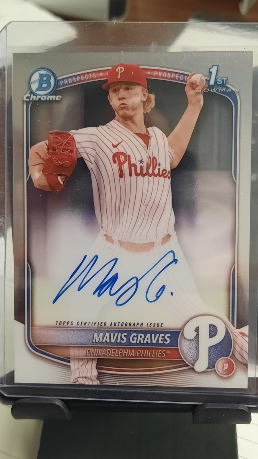 2025 Bowman Chrome - Prospect Autographs Mavis Graves, Mavis Graves #CPA-MG (AU,