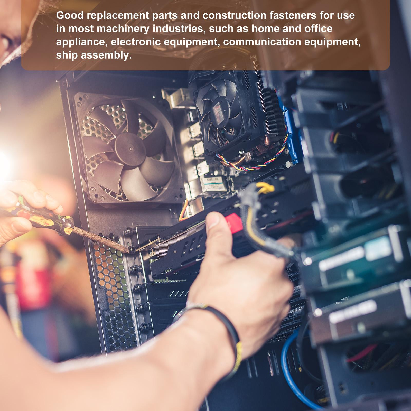 25Pack M4x6mm(DxL) Hex Standoff Spacer Nuts Female Brass Coupling Screws