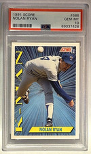 A 1991 Score #686 Nolan Ryan PSA Graded GEM-MT 10 MLB Trading Card